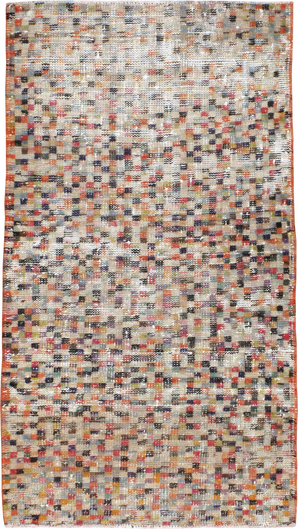 Vintage Turkish Anatolian Distressed Rug, No.20805 - Galerie Shabab