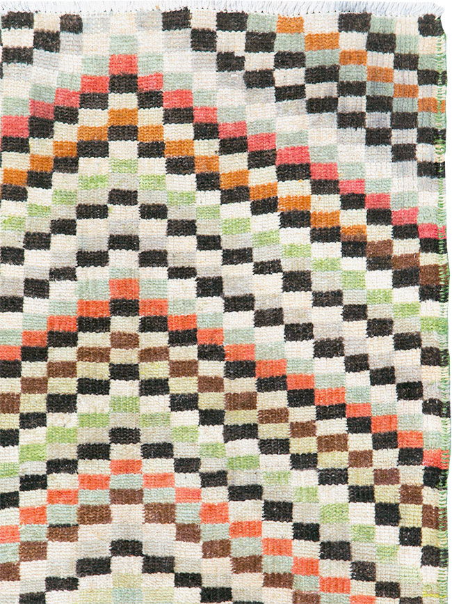 Vintage Deco Style Anatolian Rug, No.20808 - Galerie Shabab