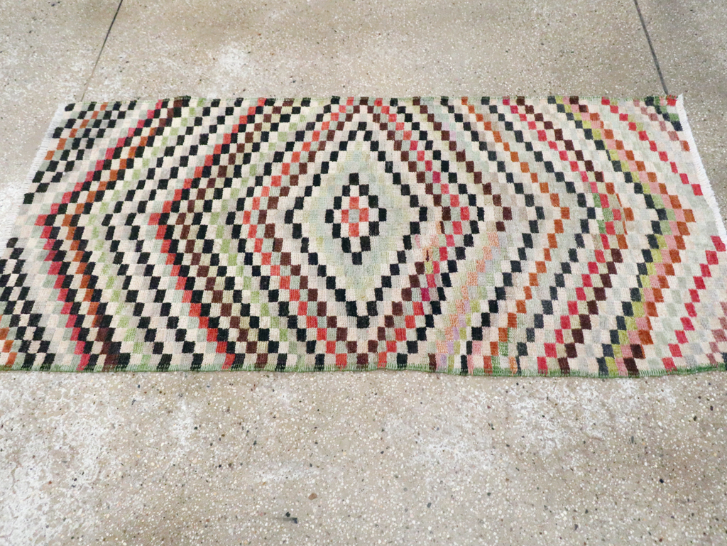 Vintage Deco Style Anatolian Rug, No.20808 - Galerie Shabab