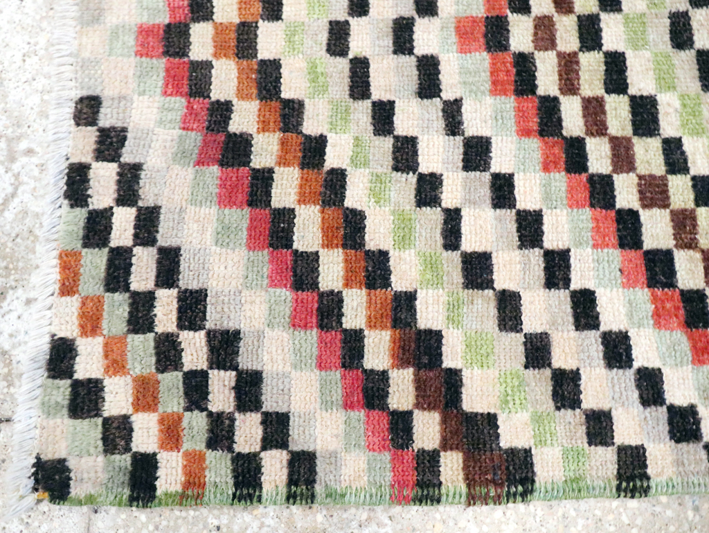 Vintage Deco Style Anatolian Rug, No.20808 - Galerie Shabab