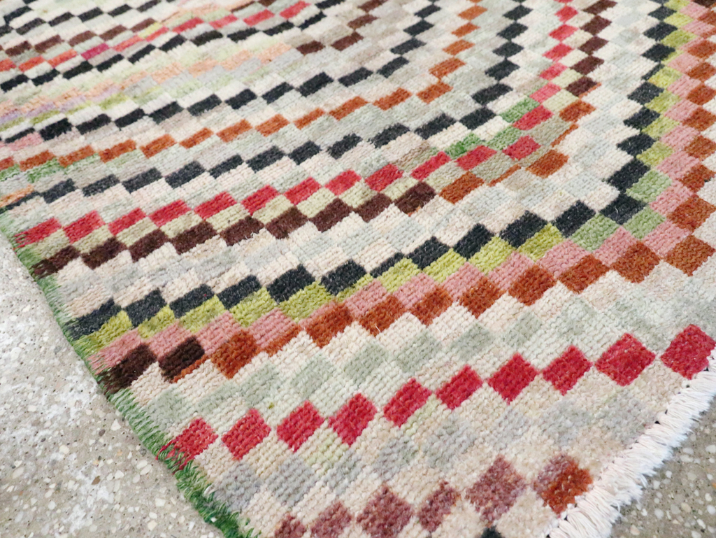 Vintage Deco Style Anatolian Rug, No.20808 - Galerie Shabab