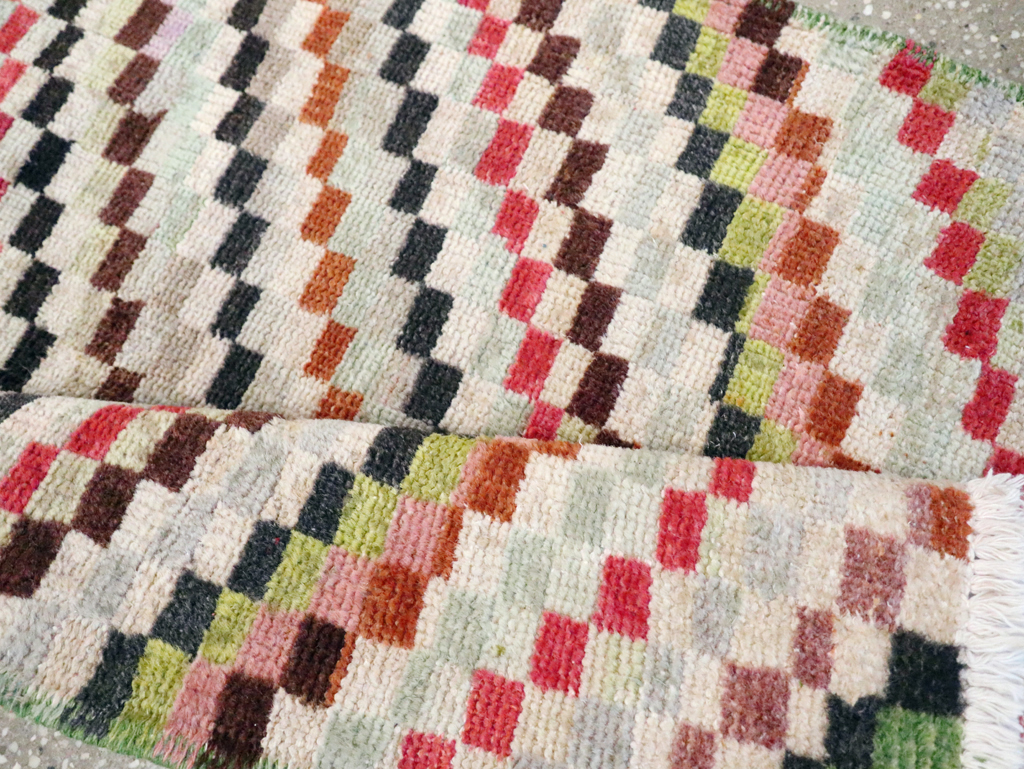 Vintage Deco Style Anatolian Rug, No.20808 - Galerie Shabab