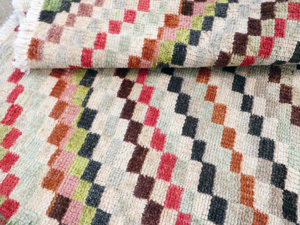 Vintage Deco Style Anatolian Rug, No.20808 - Galerie Shabab