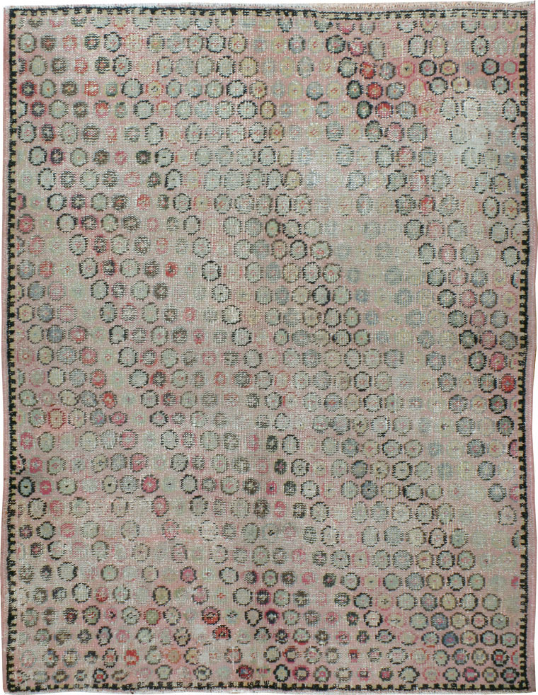 Vintage Turkish Anatolian Distressed Rug, No.20812 - Galerie Shabab