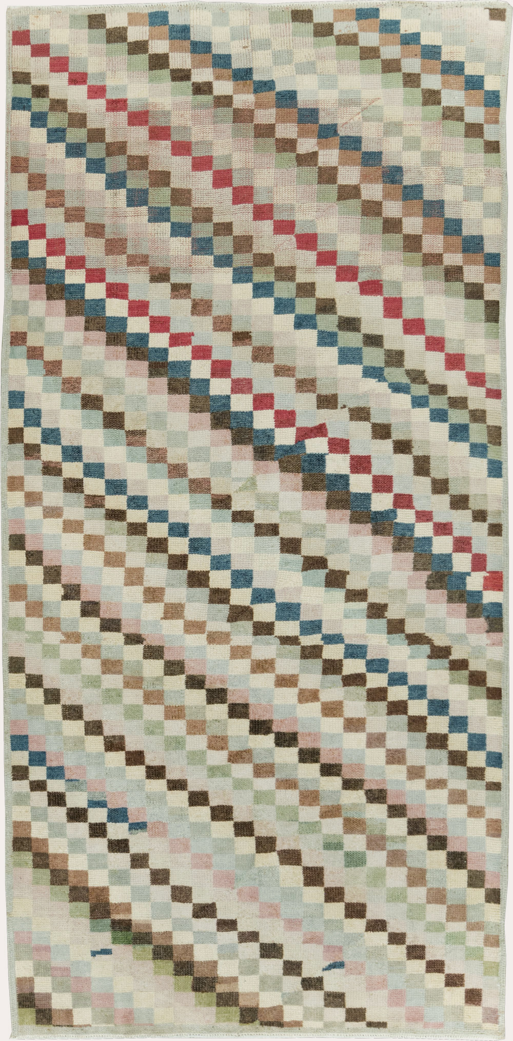 Vintage Turkish Anatolian Distressed Rug, No.20830 - Galerie Shabab