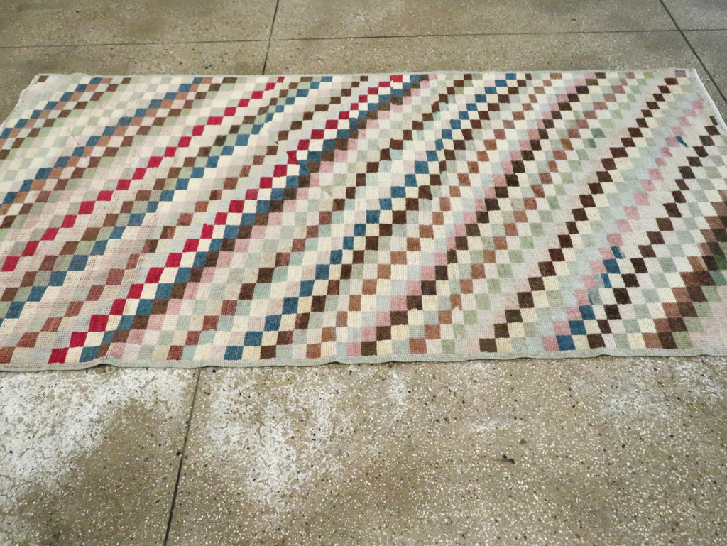 Vintage Turkish Anatolian Distressed Rug, No.20830 - Galerie Shabab