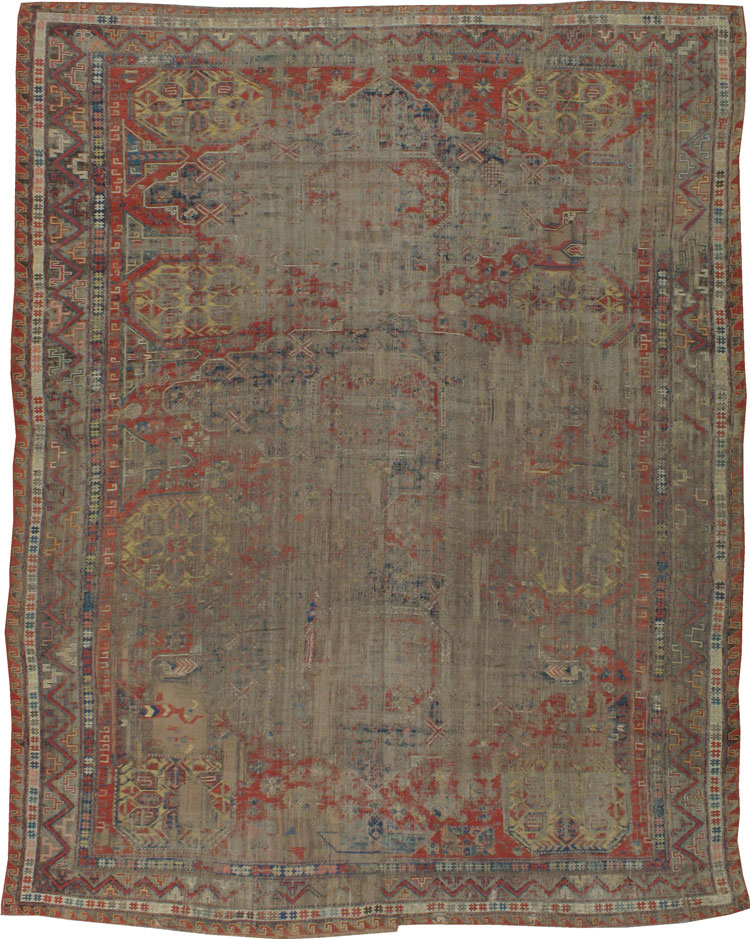 Antique Distressed Soumak, No.20895 - Galerie Shabab