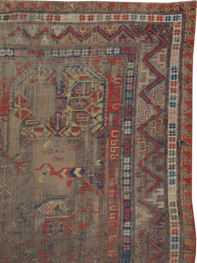 Antique Distressed Soumak, No.20895 - Galerie Shabab