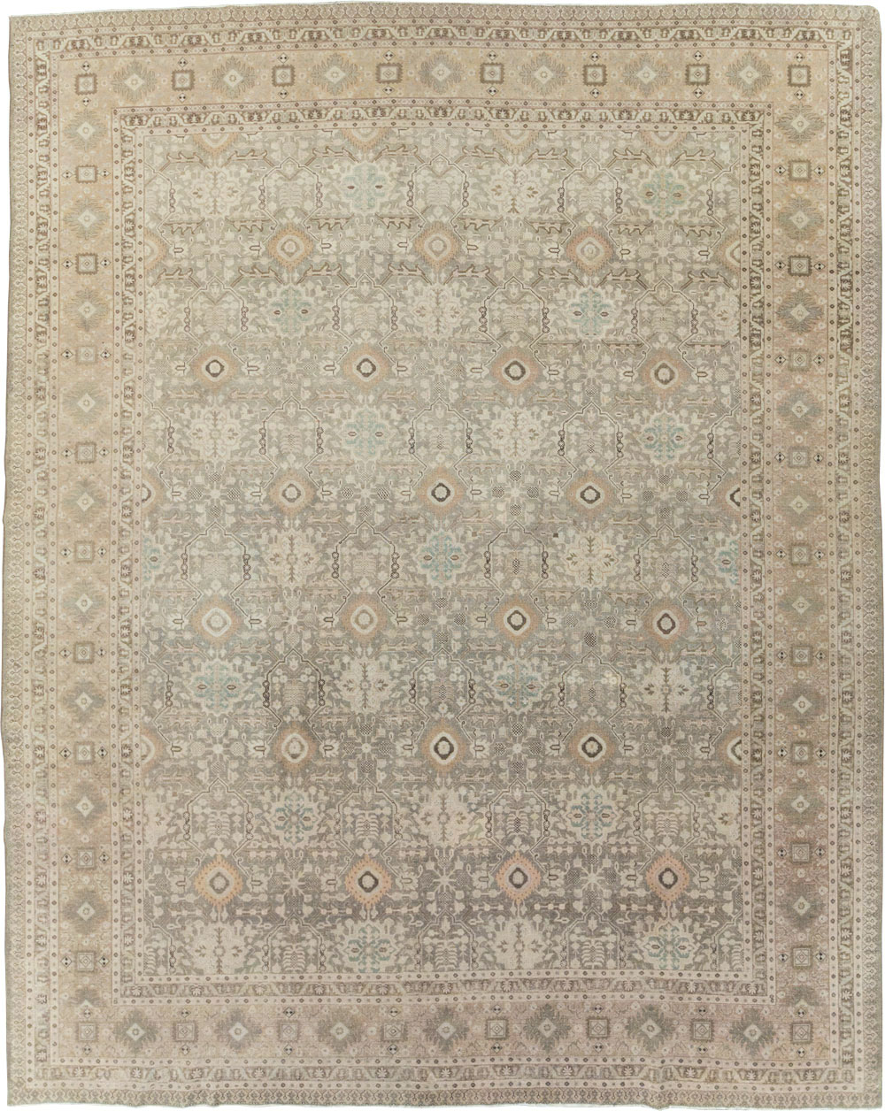 Vintage Persian Tabriz Large Room Size Carpet, No.20900 - Galerie Shabab