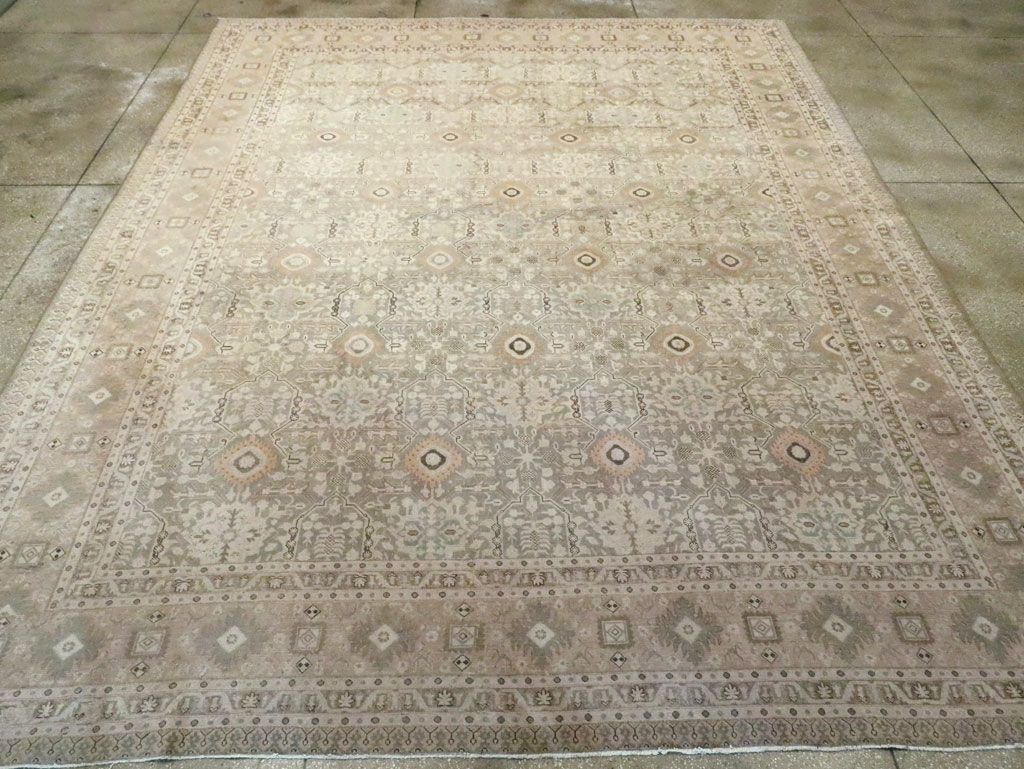 Vintage Persian Tabriz Large Room Size Carpet, No.20900 - Galerie Shabab