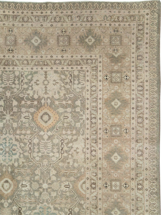 Vintage Persian Tabriz Large Room Size Carpet, No.20900 - Galerie Shabab