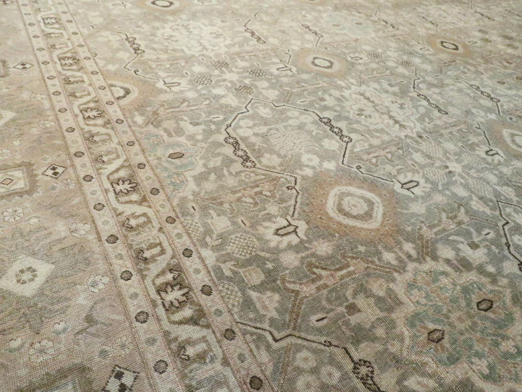 Vintage Persian Tabriz Large Room Size Carpet, No.20900 - Galerie Shabab
