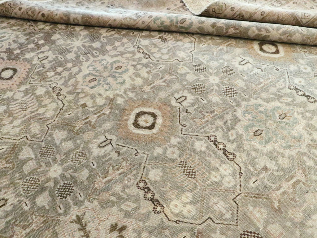 Vintage Persian Tabriz Large Room Size Carpet, No.20900 - Galerie Shabab