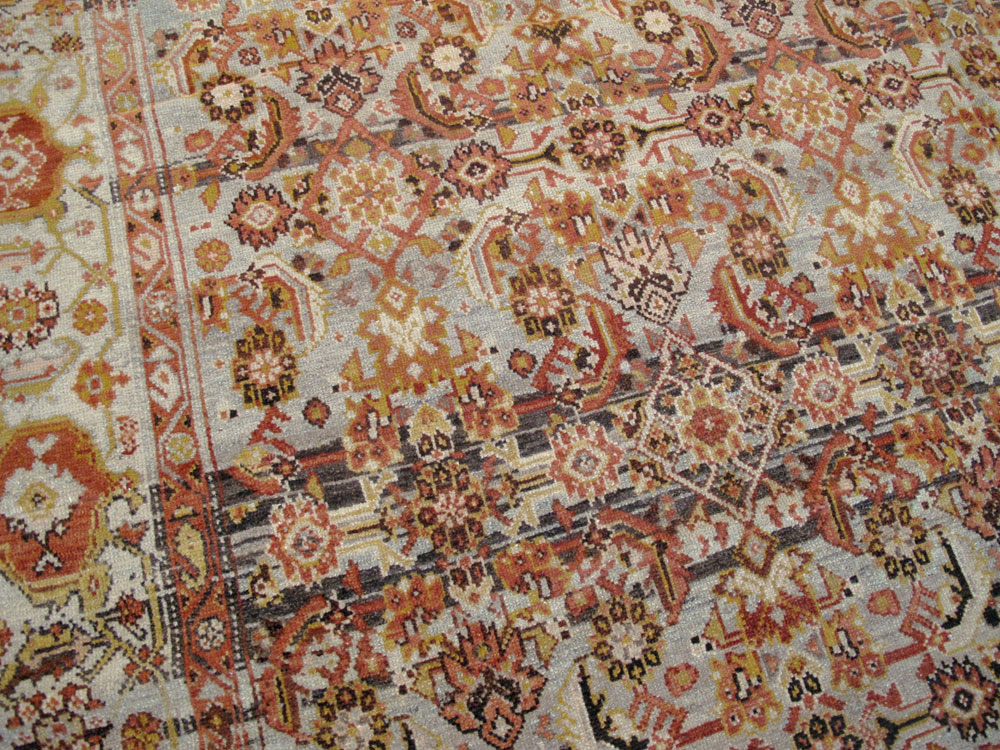 Vintage Persian Malayer Wide Gallery Runner, No.20911 - Galerie Shabab