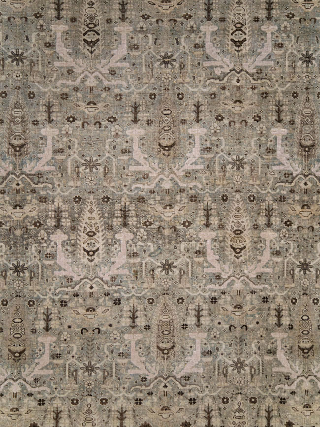 Antique Persian Tabriz Large Room Size Carpet, No.20921 - Galerie Shabab