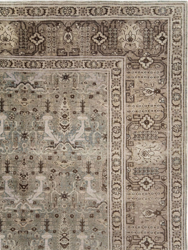 Antique Persian Tabriz Large Room Size Carpet, No.20921 - Galerie Shabab