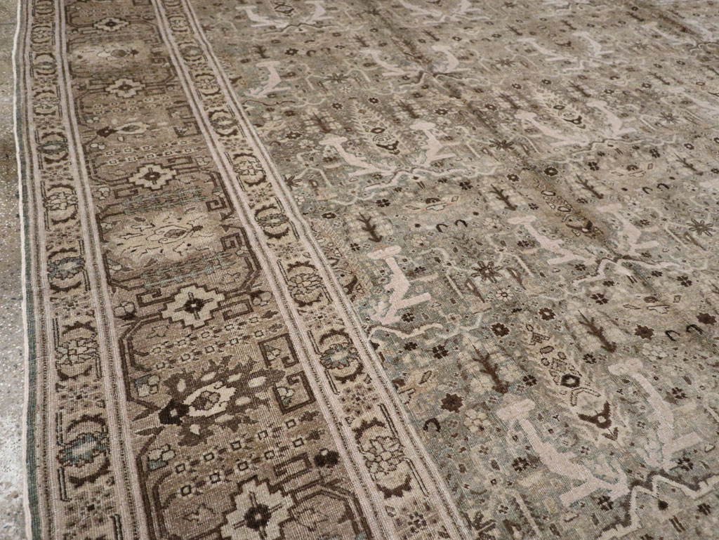 Antique Persian Tabriz Large Room Size Carpet, No.20921 - Galerie Shabab