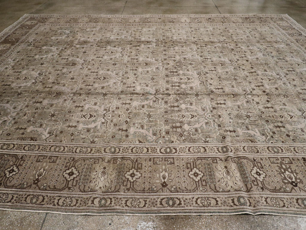 Antique Persian Tabriz Large Room Size Carpet, No.20921 - Galerie Shabab