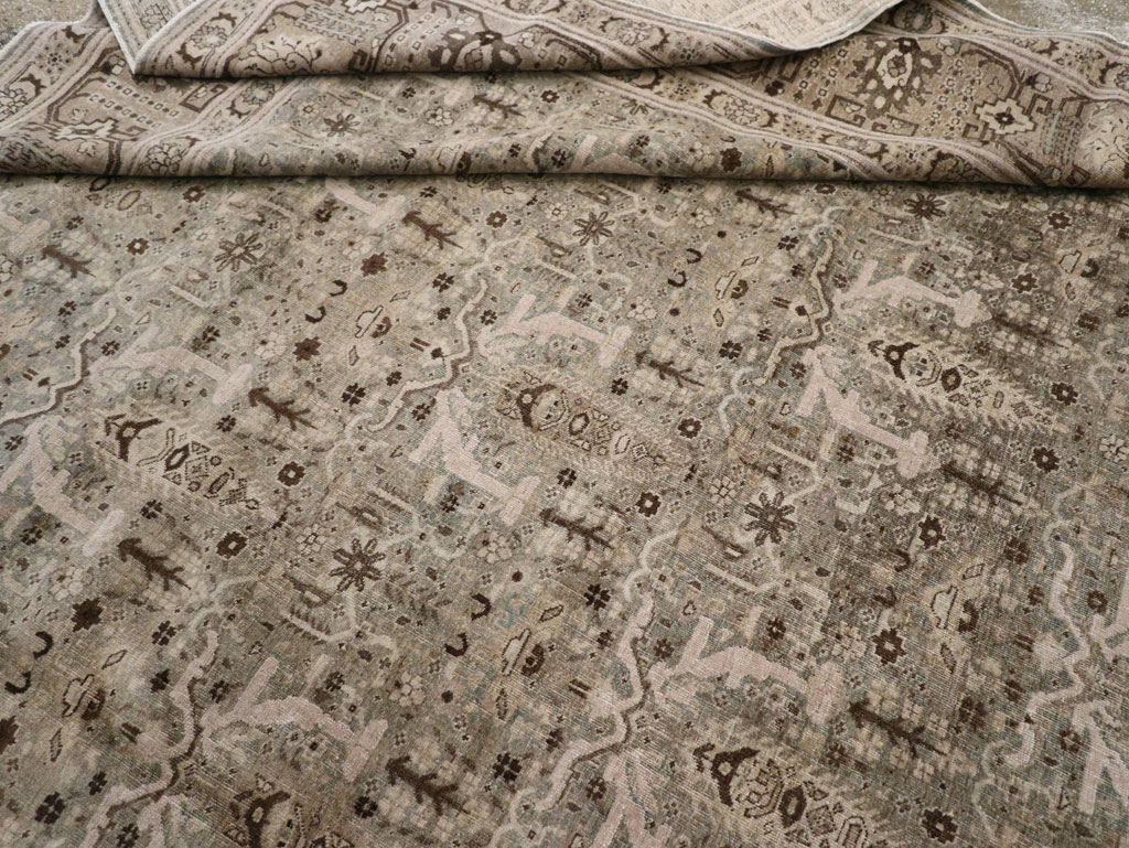 Antique Persian Tabriz Large Room Size Carpet, No.20921 - Galerie Shabab