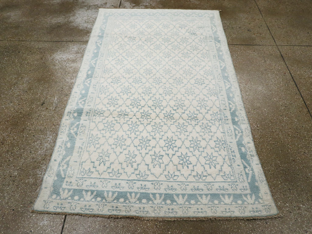 Vintage Indian Cotton Agra Rug, No.20934 - Galerie Shabab
