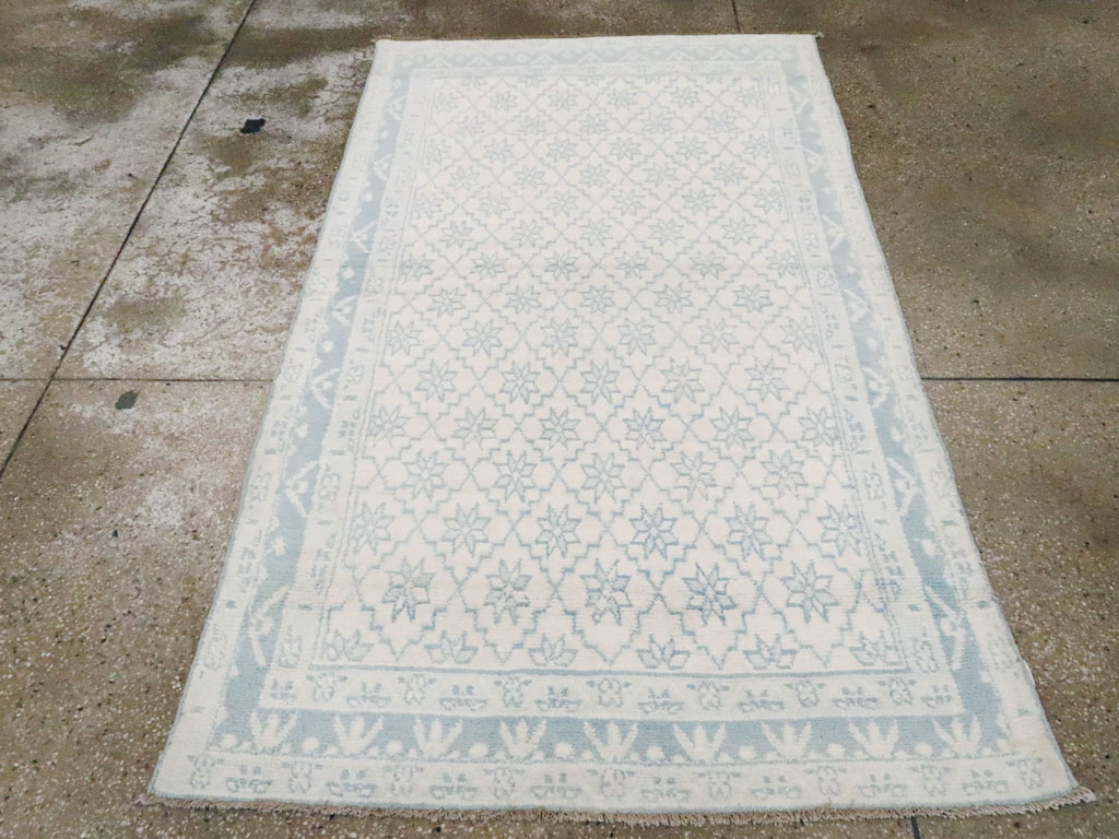 Vintage Indian Cotton Agra Rug, No.20934 - Galerie Shabab