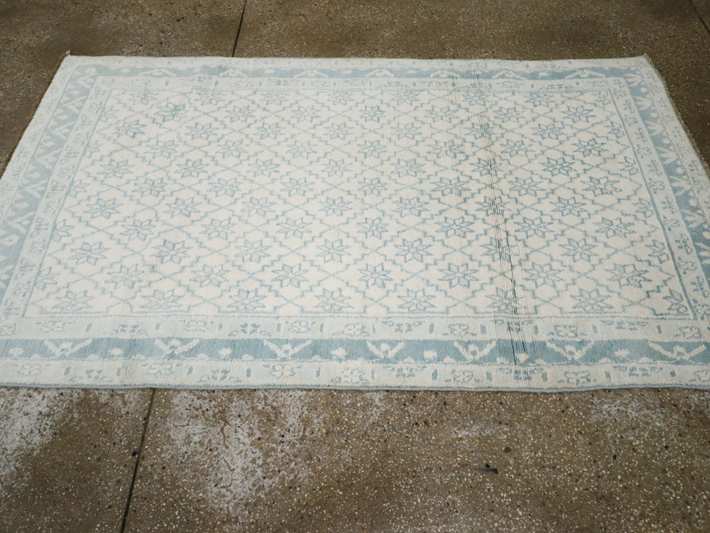 Vintage Indian Cotton Agra Rug, No.20934 - Galerie Shabab