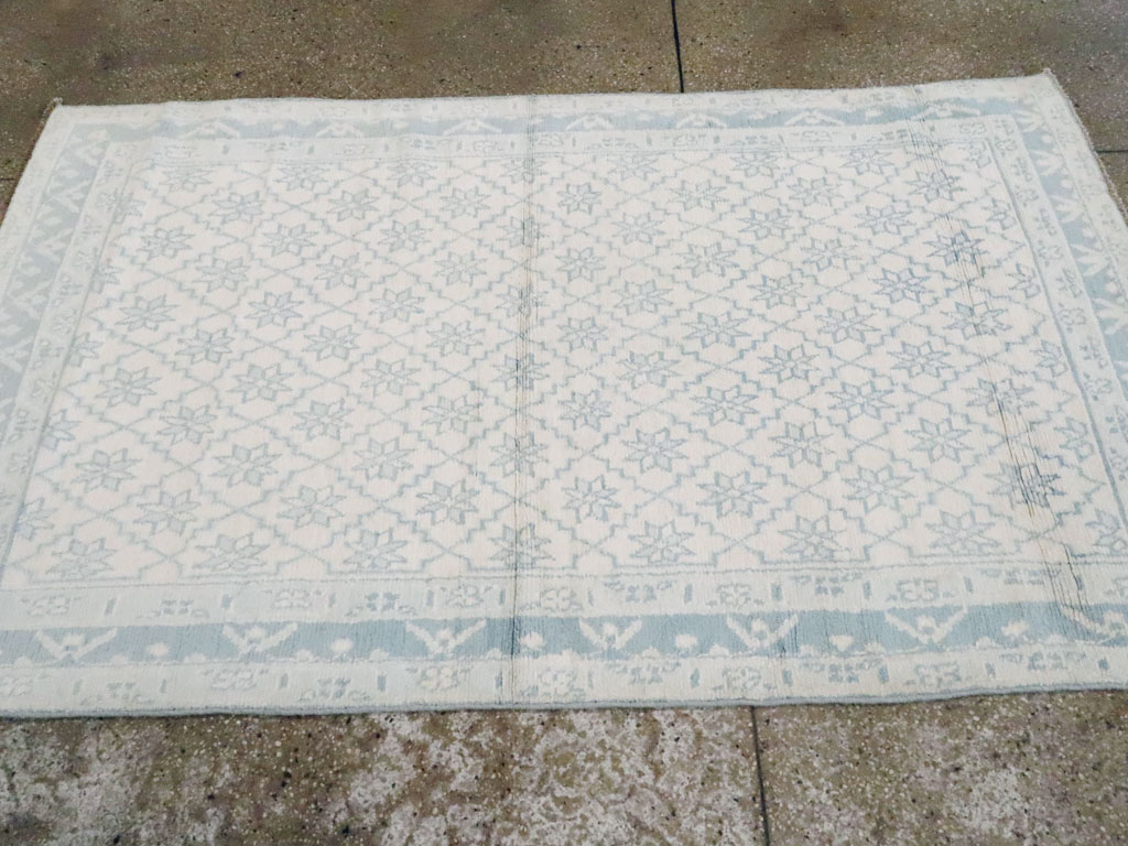 Vintage Indian Cotton Agra Rug, No.20934 - Galerie Shabab