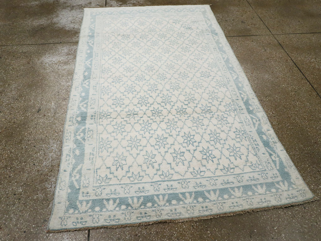 Vintage Indian Cotton Agra Rug, No.20934 - Galerie Shabab