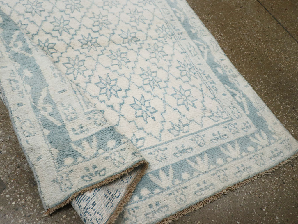 Vintage Indian Cotton Agra Rug, No.20934 - Galerie Shabab