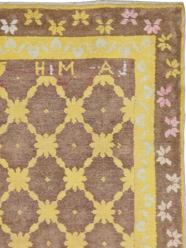 Vintage Indian Cotton Agra Accent Rug, No.20940 - Galerie Shabab