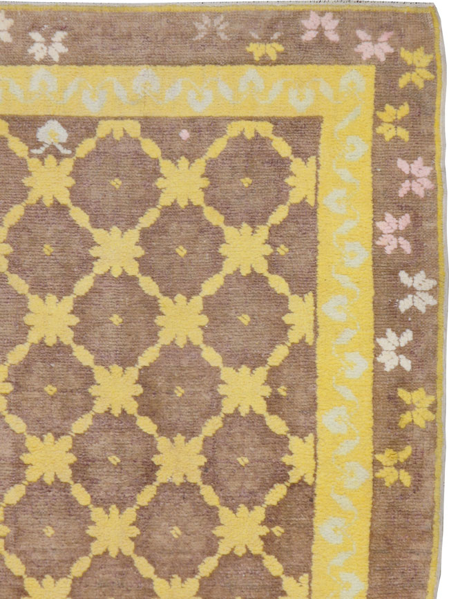 Vintage Indian Cotton Agra Accent Rug, No.20940 - Galerie Shabab