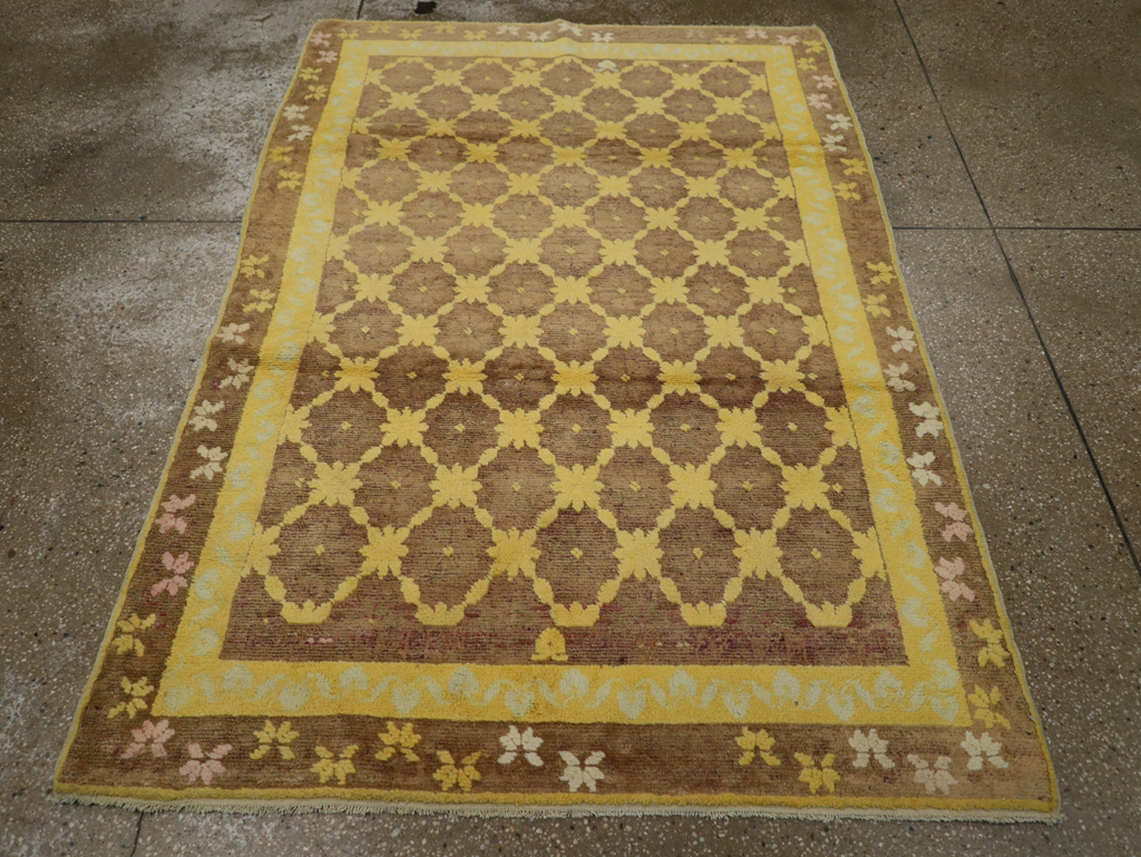 Vintage Indian Cotton Agra Accent Rug, No.20940 - Galerie Shabab