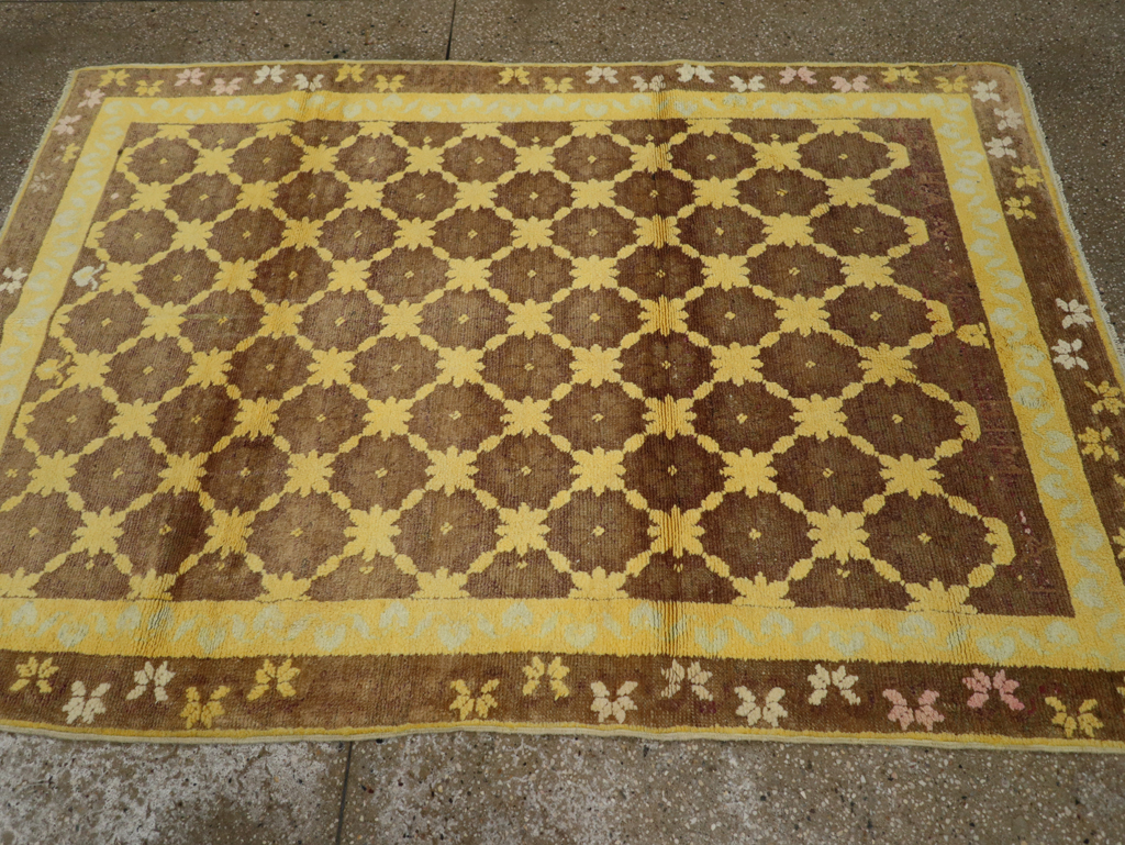Vintage Indian Cotton Agra Accent Rug, No.20940 - Galerie Shabab