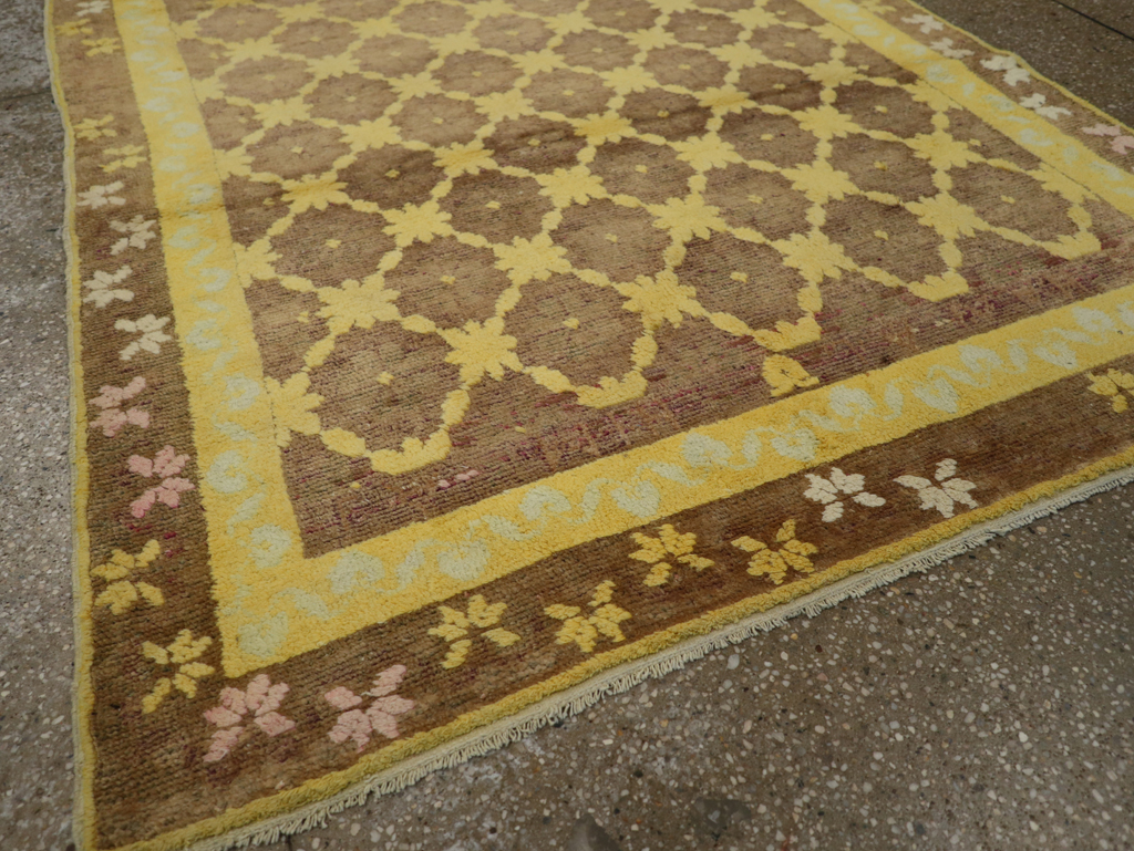 Vintage Indian Cotton Agra Accent Rug, No.20940 - Galerie Shabab