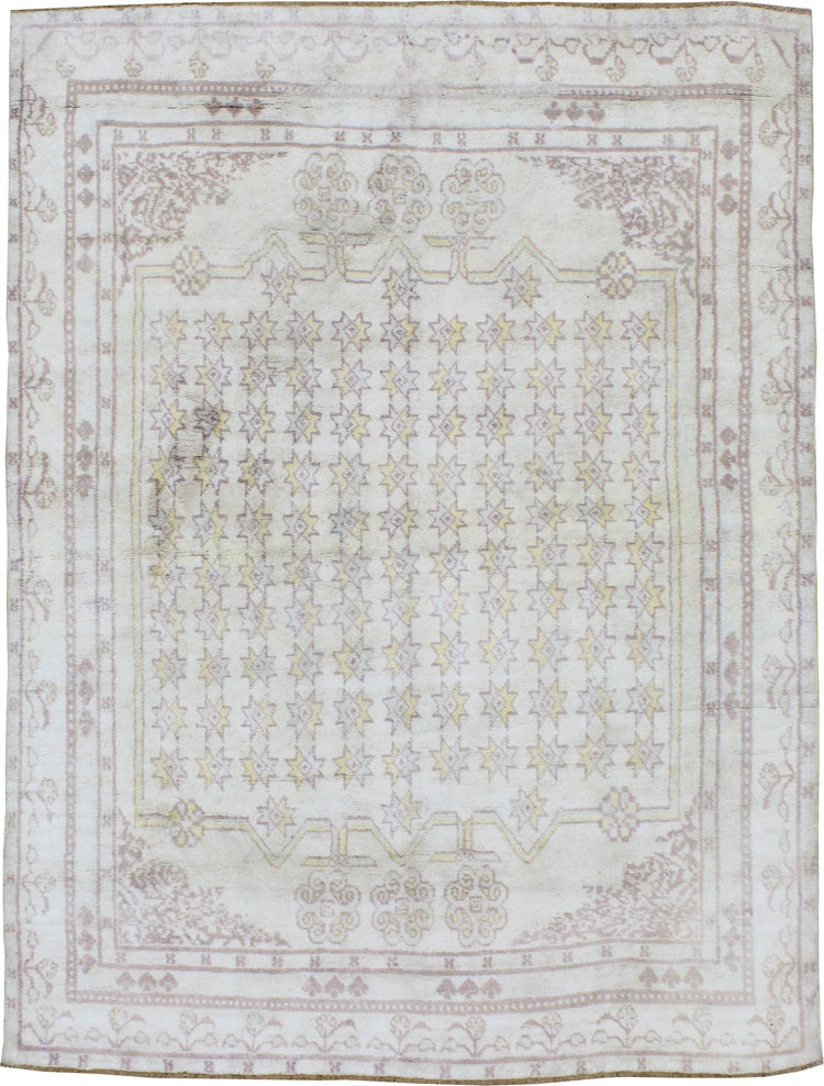 Antique Cotton Agra Rug, No.20943 - Galerie Shabab