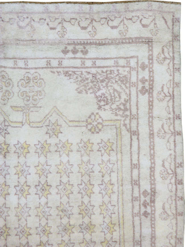 Antique Cotton Agra Rug, No.20943 - Galerie Shabab