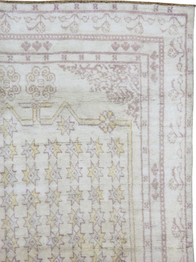 Antique Cotton Agra Rug, No.20943 - Galerie Shabab