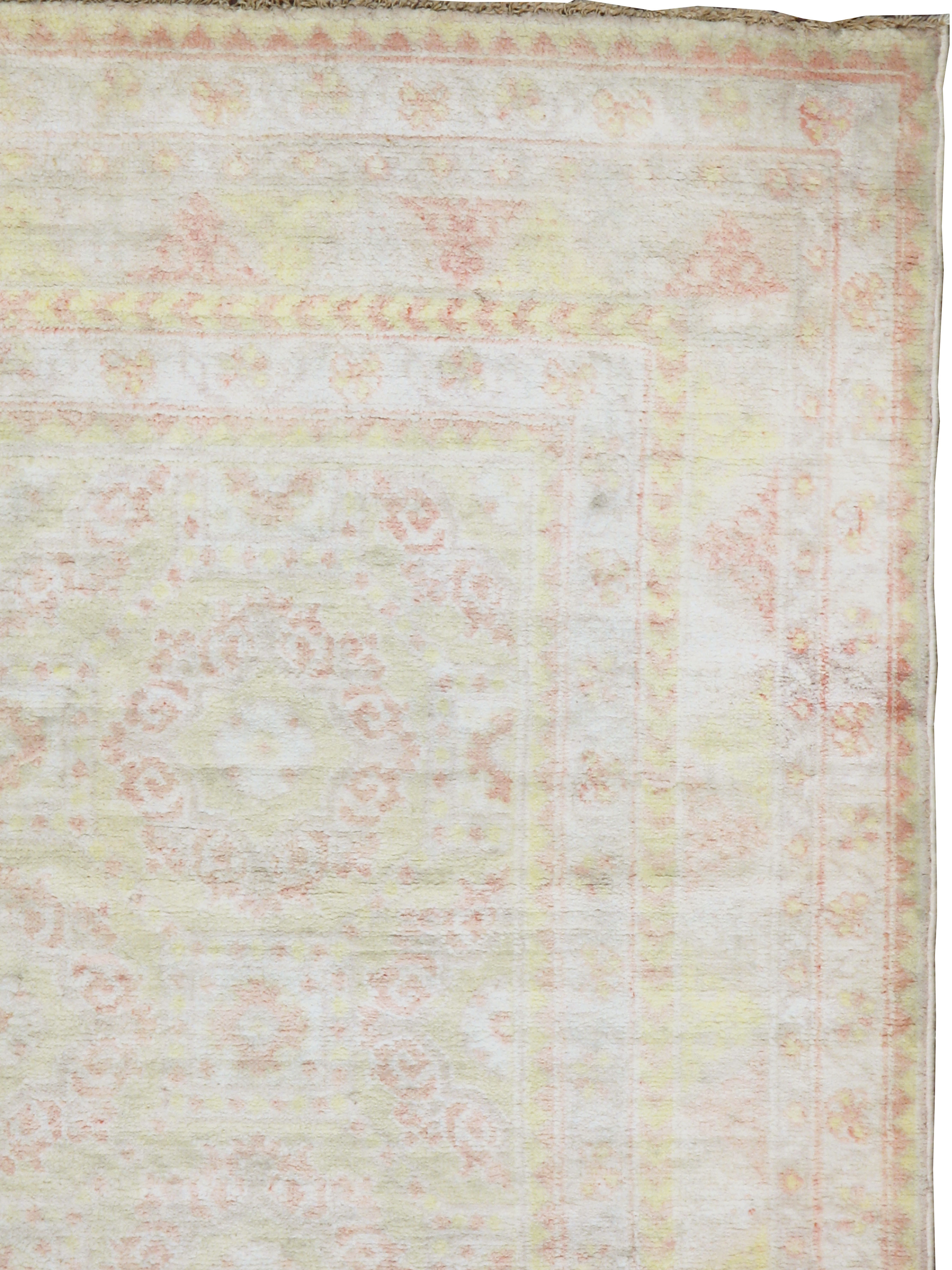 Vintage Indian Cotton Agra Rug, No.20944 - Galerie Shabab