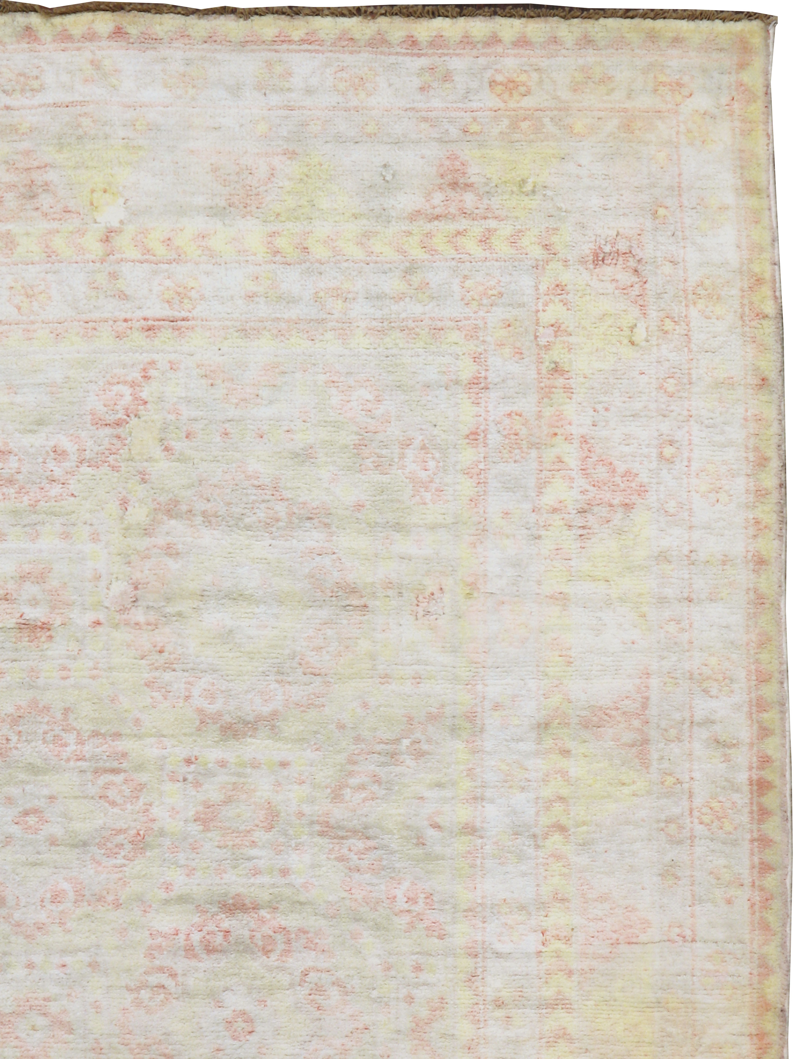 Vintage Indian Cotton Agra Rug, No.20944 - Galerie Shabab