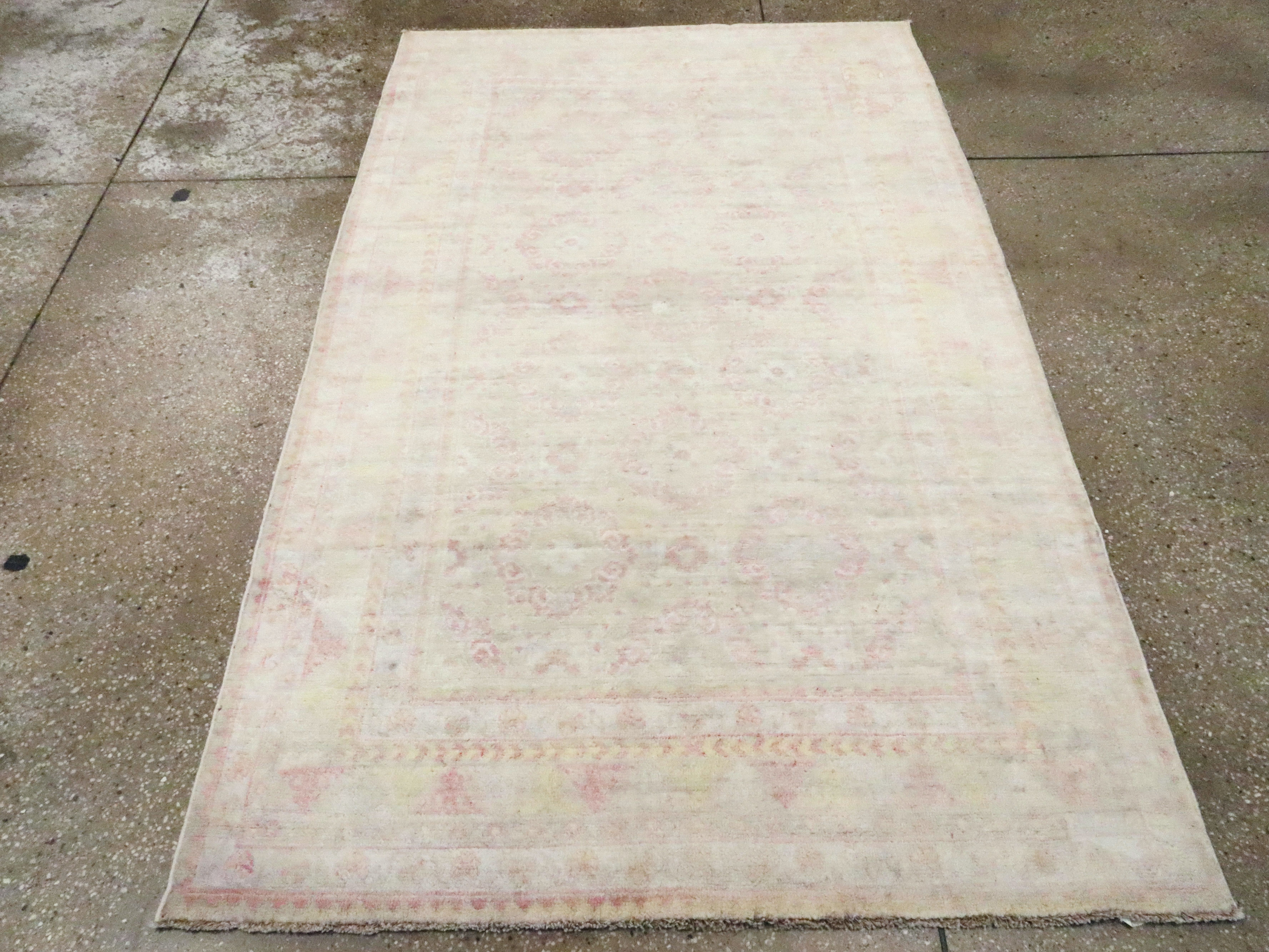 Vintage Indian Cotton Agra Rug, No.20944 - Galerie Shabab