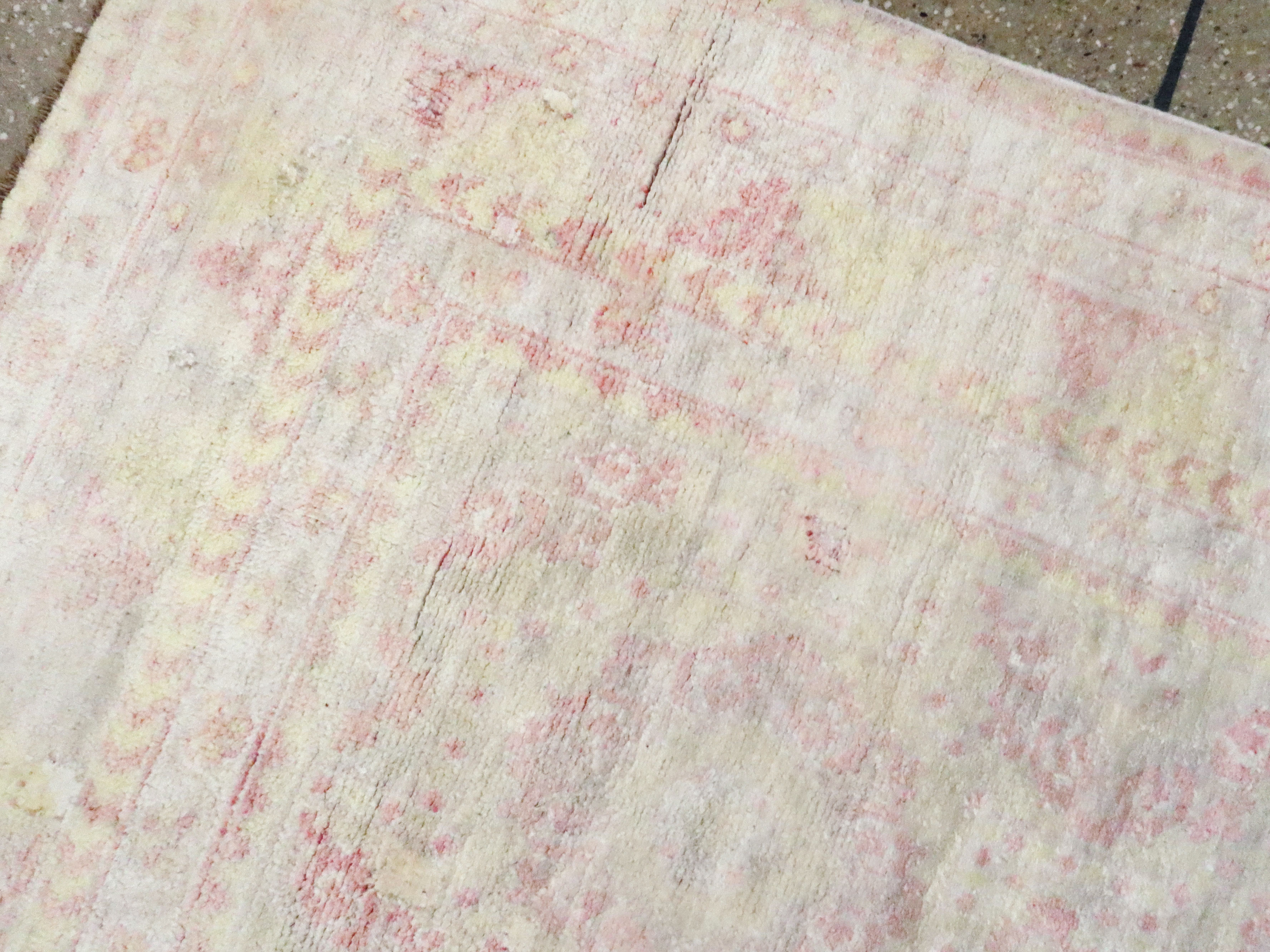 Vintage Indian Cotton Agra Rug, No.20944 - Galerie Shabab