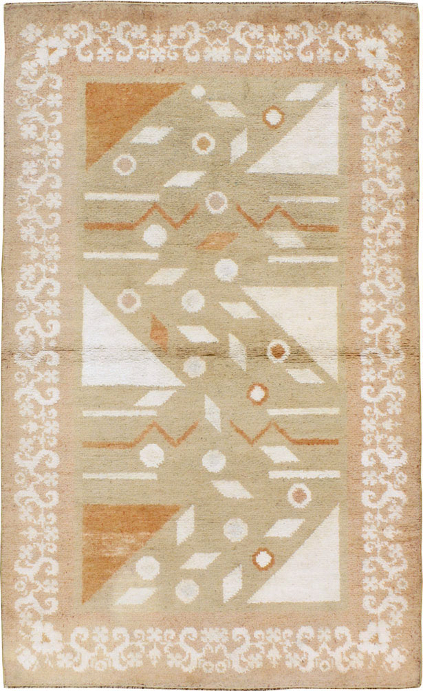 Vintage Indian Cotton Agra Rug, No.20950 - Galerie Shabab