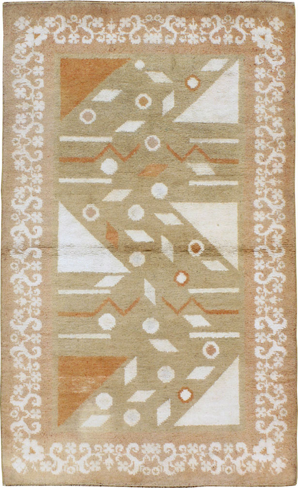 Vintage Indian Cotton Agra Rug, No.20950 - Galerie Shabab