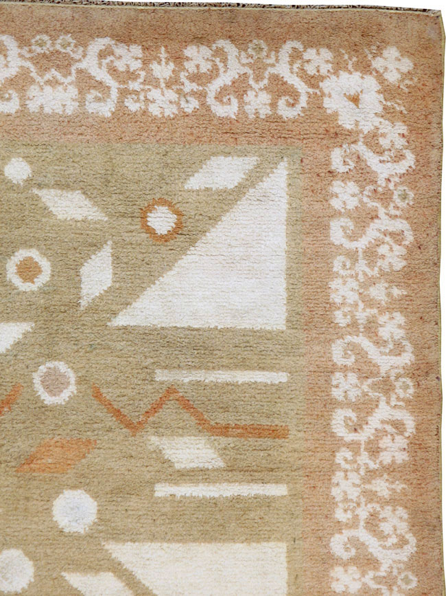 Vintage Indian Cotton Agra Rug, No.20950 - Galerie Shabab