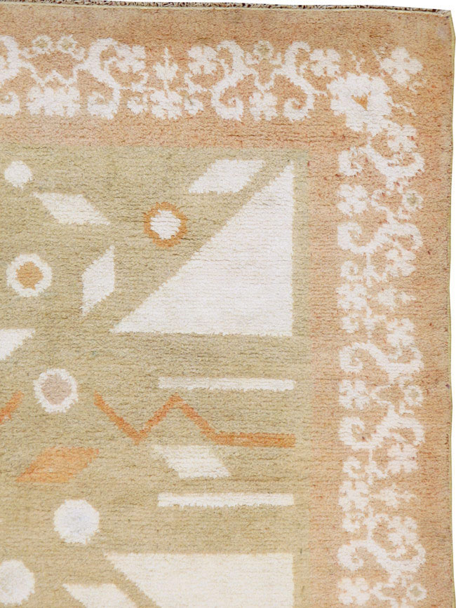 Vintage Indian Cotton Agra Rug, No.20950 - Galerie Shabab