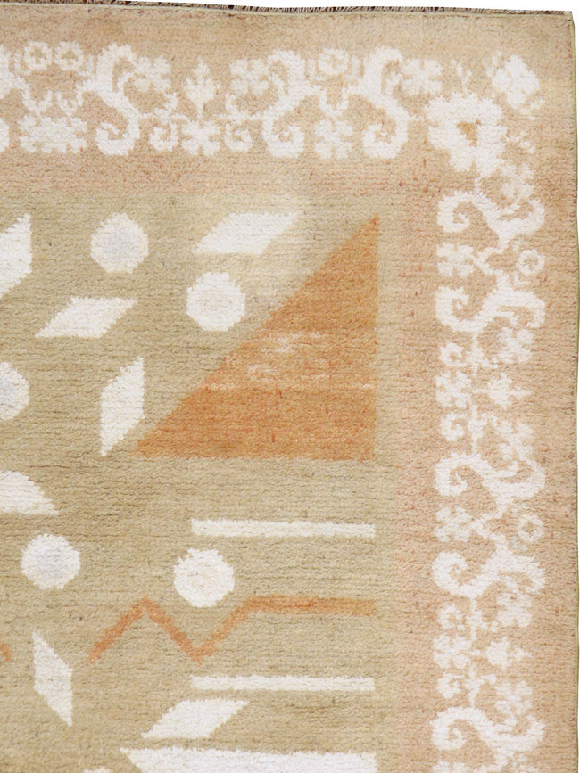 Vintage Indian Cotton Agra Rug, No.20950 - Galerie Shabab