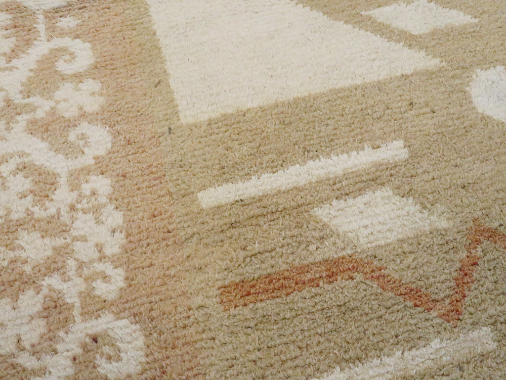 Vintage Indian Cotton Agra Rug, No.20950 - Galerie Shabab