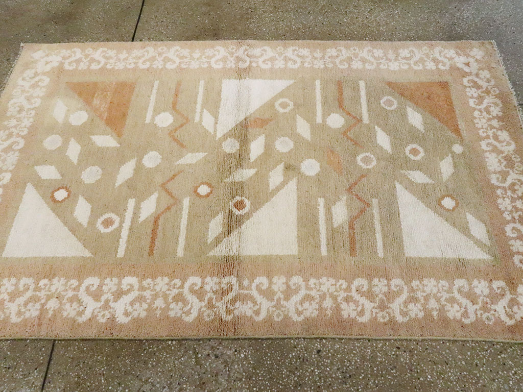 Vintage Indian Cotton Agra Rug, No.20950 - Galerie Shabab