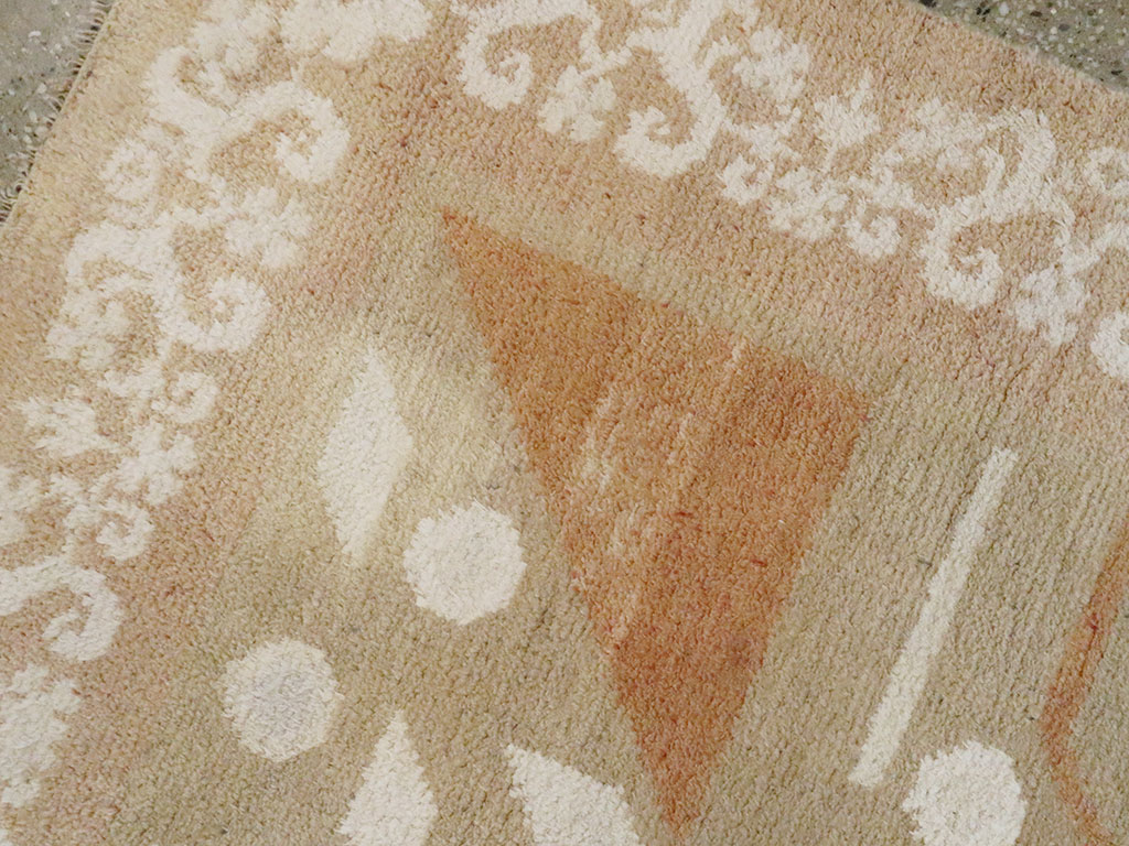 Vintage Indian Cotton Agra Rug, No.20950 - Galerie Shabab