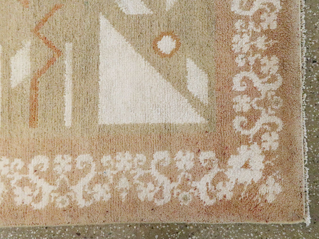 Vintage Indian Cotton Agra Rug, No.20950 - Galerie Shabab